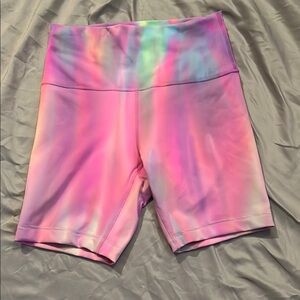 Lululemon Psychedelic Wunder Train Shorts 6” (hemmed from leggings)